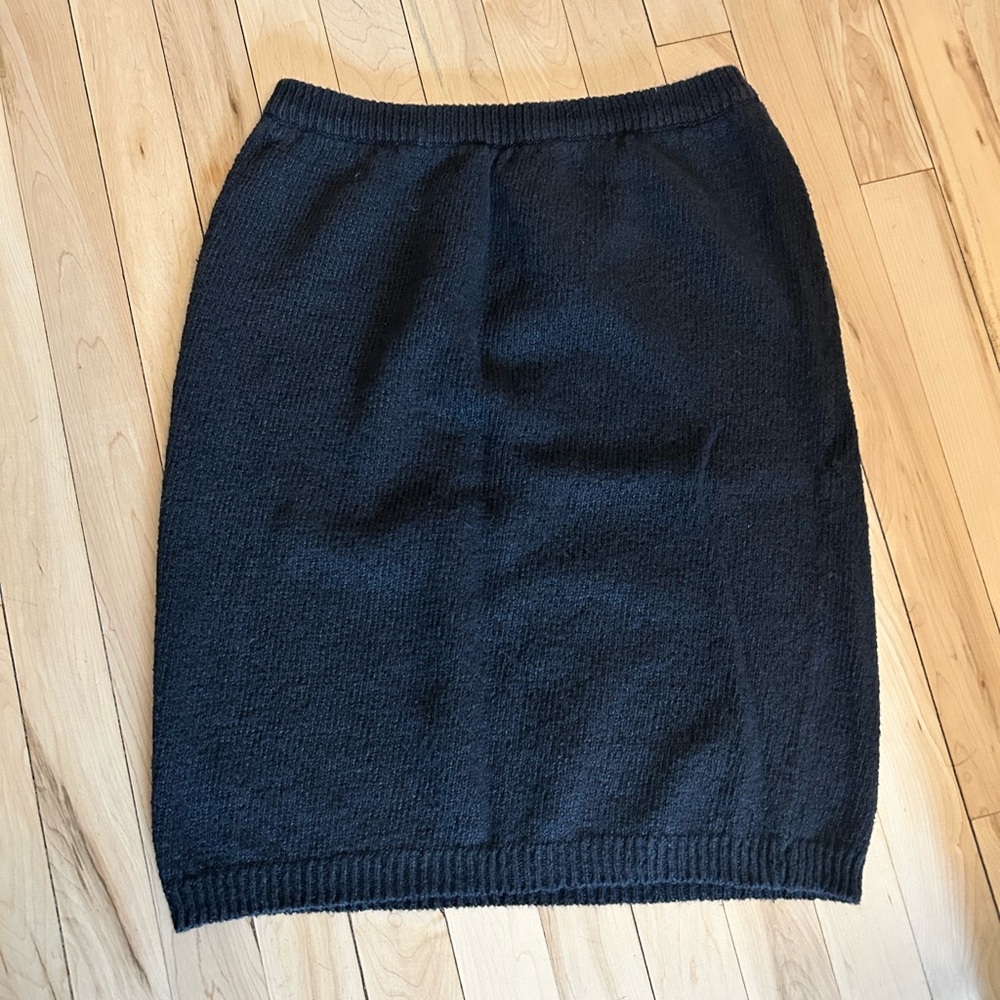 Vintage Black Knit Skirt